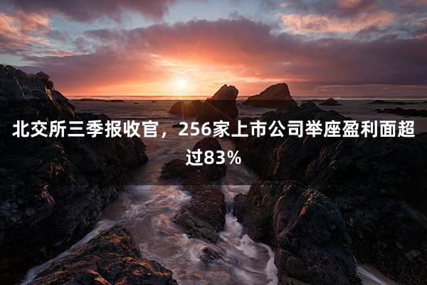 北交所三季报收官，256家上市公司举座盈利面超过83%